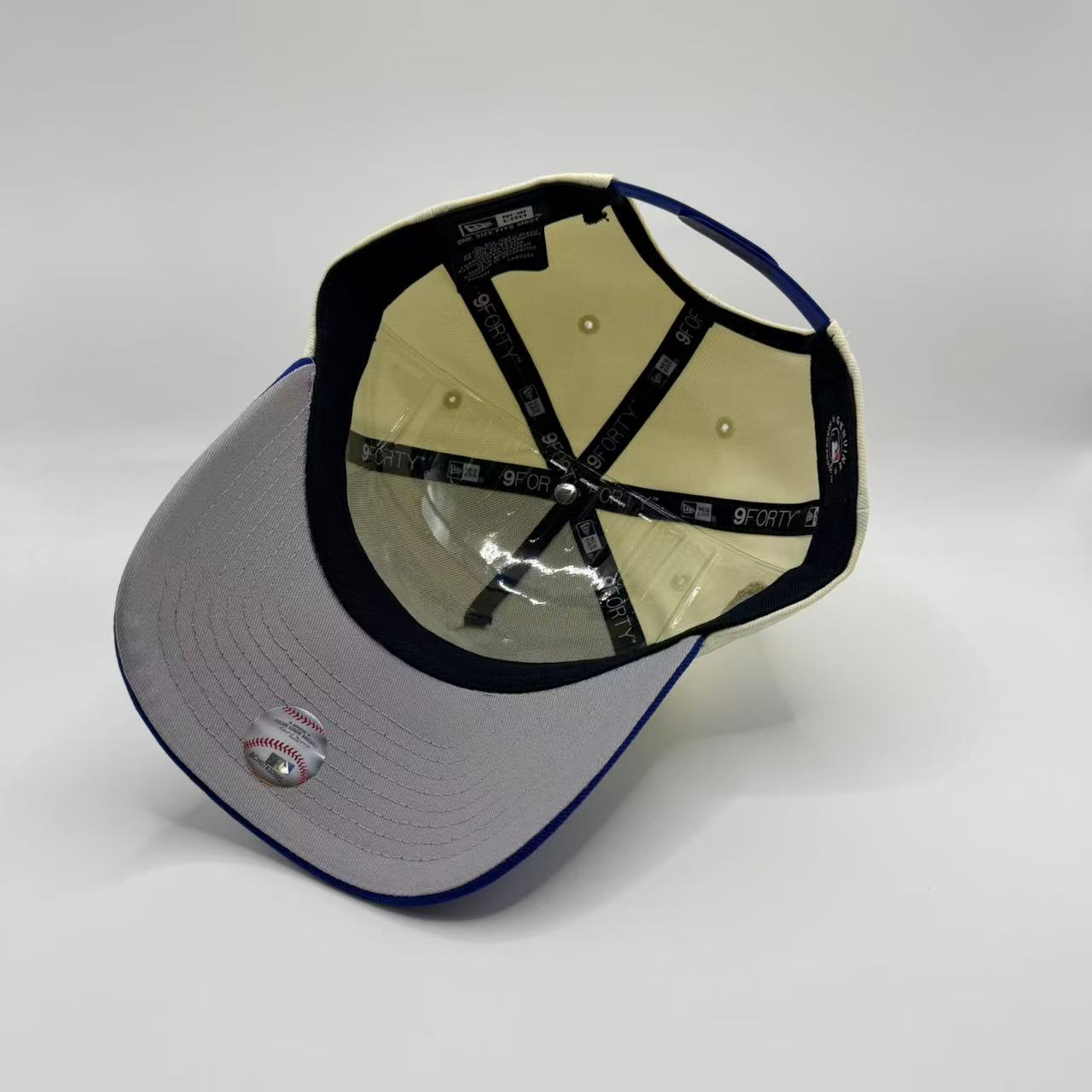 Chrome Blue LA Los Angeles Dodgers 2024 World Series Champions New Era 9Forty A Frame Snapback - view 3