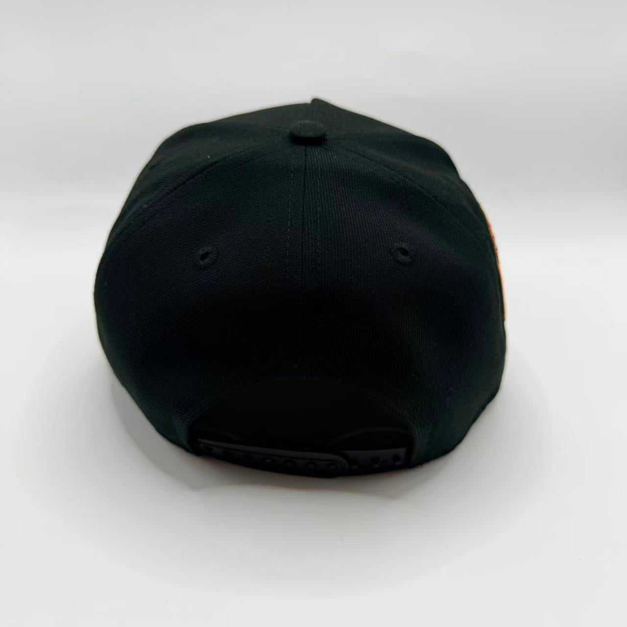 Black Los Angeles LA Dodgers 1984 Olympic Stadium A Frame Snapback Hat - view 4