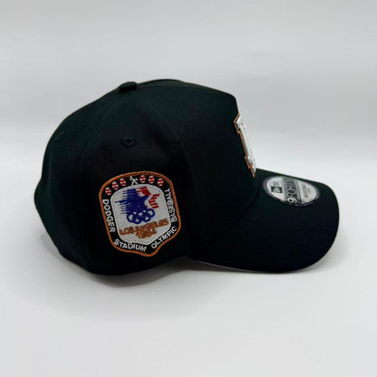 Black Los Angeles LA Dodgers 1984 Olympic Stadium A Frame Snapback Hat - view 2