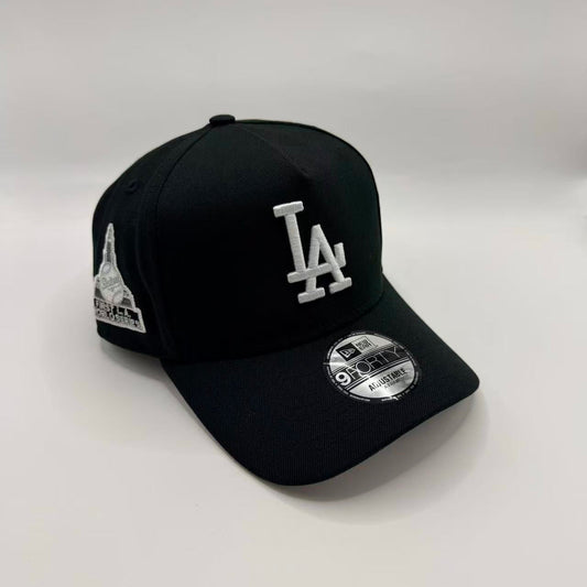 Black Los Angeles LA Dodgers First LA World Series A Frame Snapback Hat