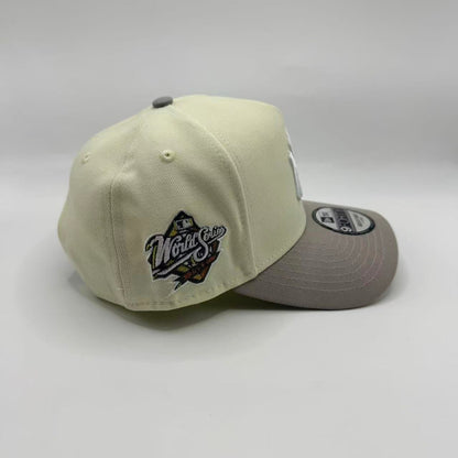 Chrome Gray New York NY Yankees 1998 World Series A-Frame Snapback - view 2
