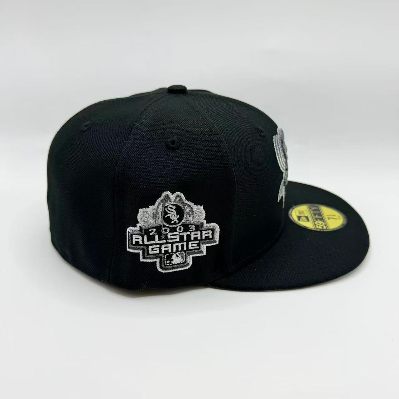 Black Chicago White Sox 2003 All Star Game Fitted Hat Cap - view 2