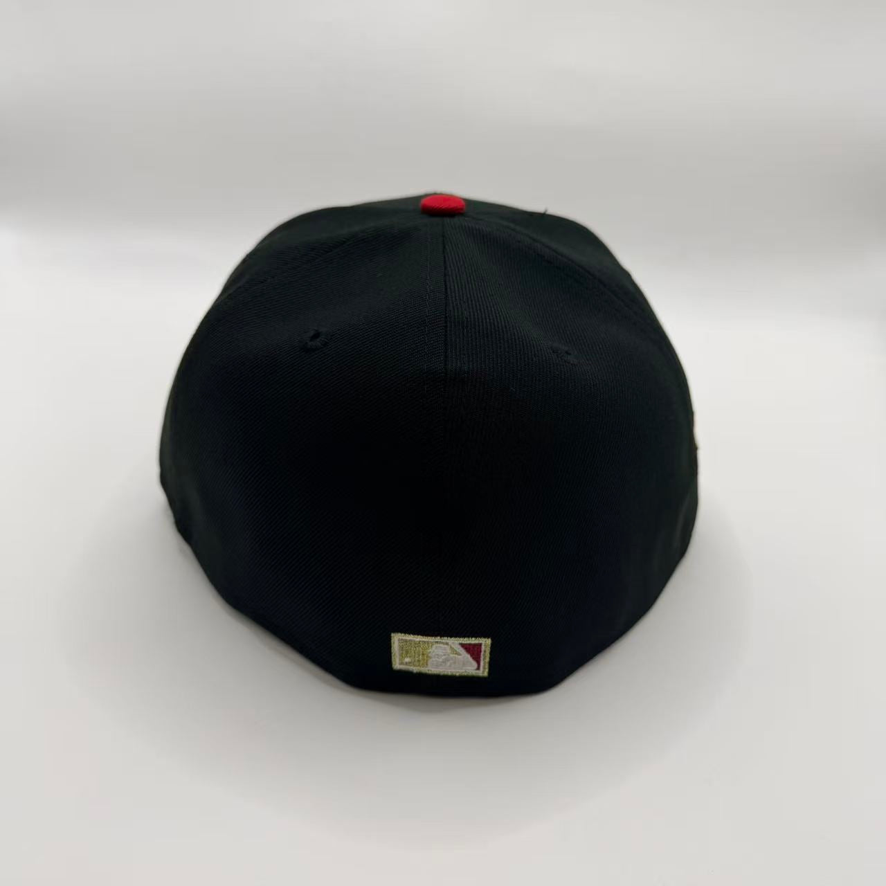 Black Red Kansas City KC Royals 2015 World Series Champions New Era Fitted Hat Cap - view 3