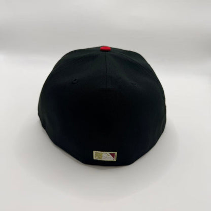 Black Red Kansas City KC Royals 2015 World Series Champions Fitted Hat Cap - view 3