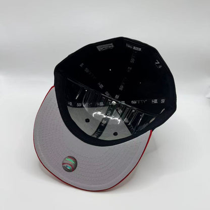 Black Red Kansas City KC Royals 2015 World Series Champions New Era Fitted Hat Cap - view 4