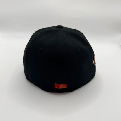 Black Red Los Angeles LA Dodgers Bloody 40th Anniversary New Era Fitted Hat Cap - view 3