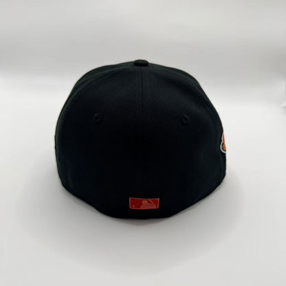 Black Red Los Angeles LA Dodgers Bloody 40th Anniversary Fitted Hat Cap - view 3