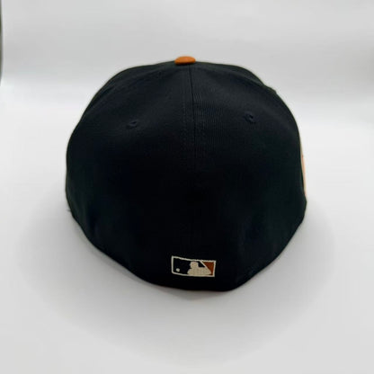 Black Orange Baltimore Orioles 30th Anniversary New Era Fitted Hat Cap - view 3