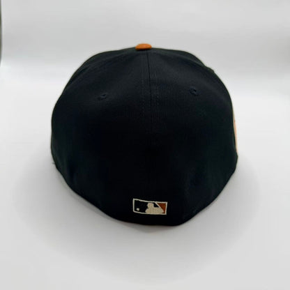 Black Orange Baltimore Orioles 30th Anniversary Fitted Hat Cap - view 3