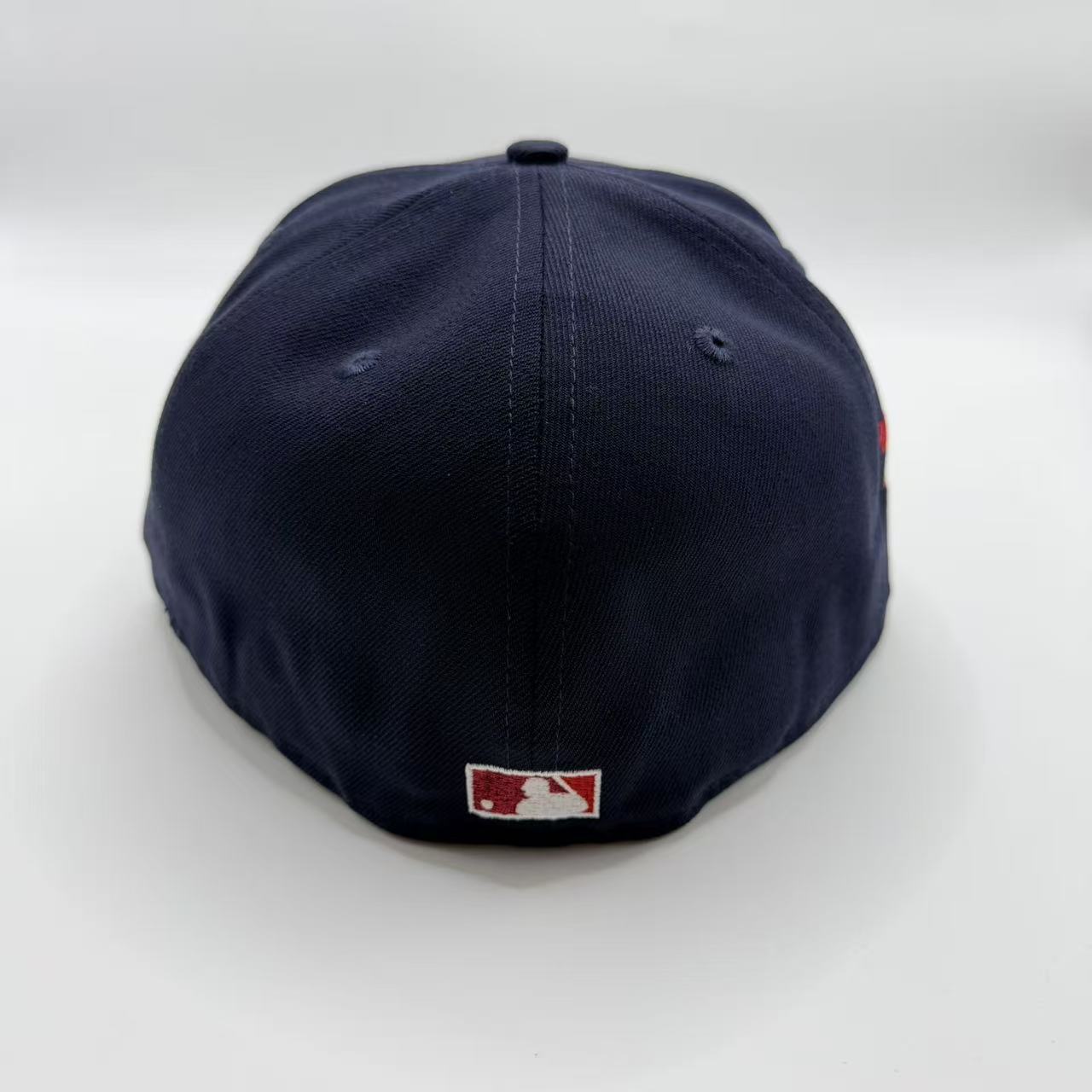 Navy Blue New York Yankees Cascading 75 Years New Era Fitted Hat Cap - view 3