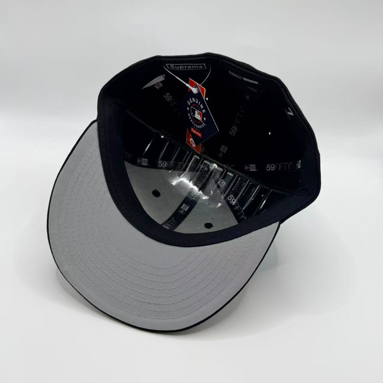 Black Metallic Chicago Bulls 6x Champions New Era Fitted Hat Cap - view 4