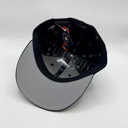 Black Metallic Chicago Bulls 6x Champions Fitted Hat Cap - view 4