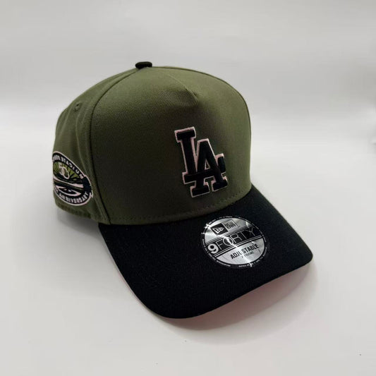Military Green Pinky Los Angeles LA Dodgers 50th Anniversary A Frame Snapback