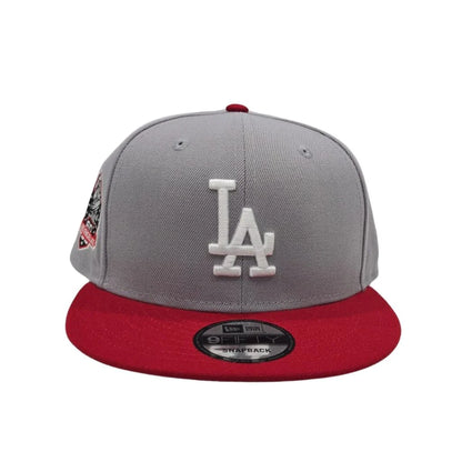Grey Red Los Angeles LA Dodgers 60th Anniversary Snapback Hat