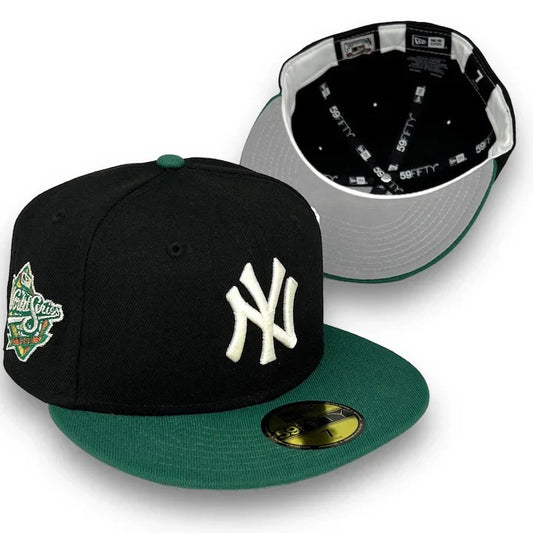 Black Green New York NY Yankees 1999 World Series Fitted Hat
