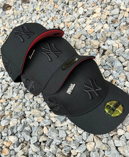 Black Red New York Yankees 1996 World Series New Era Fitted Hat