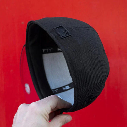 Black Red New York Yankees 1996 World Series Fitted Hat - view 3