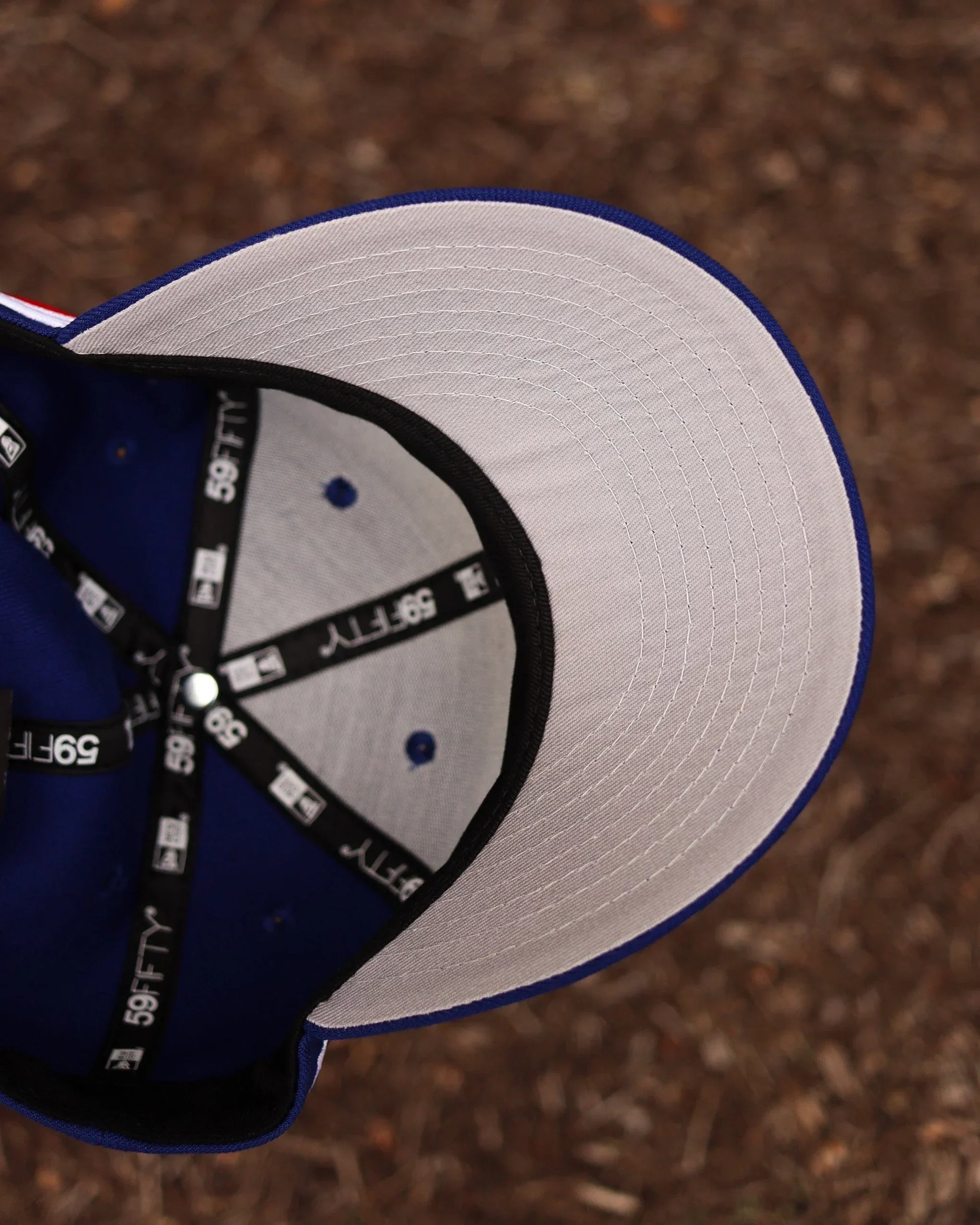 Blue Los Angeles LA Dodgers Kanji Japan Fitted Hat - view 5