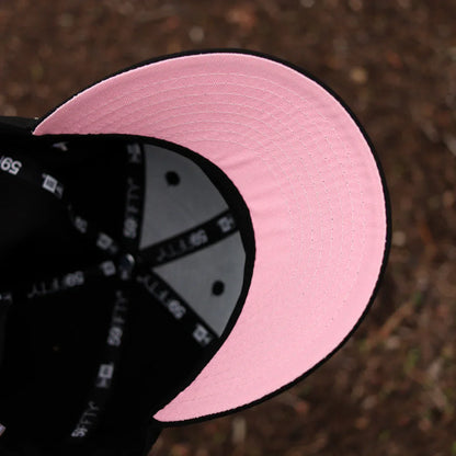 Black Pink Los Angeles Angels 2010 All Star Game Fitted Hat - view 5