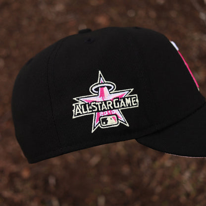 Black Pink Los Angeles Angels 2010 All Star Game Fitted Hat - view 3