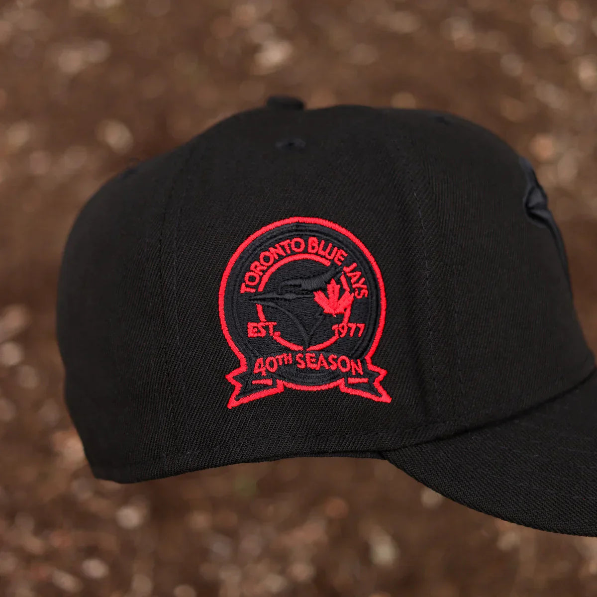 Black Red Toronto Blue Jays 40th Season Hat - view 4