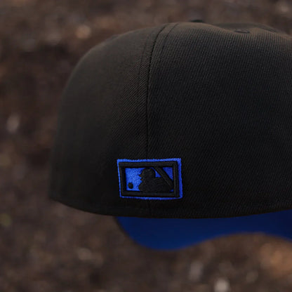 Black Dark Blue New York Yankees 1999 World Series Fitted Hat - view 4