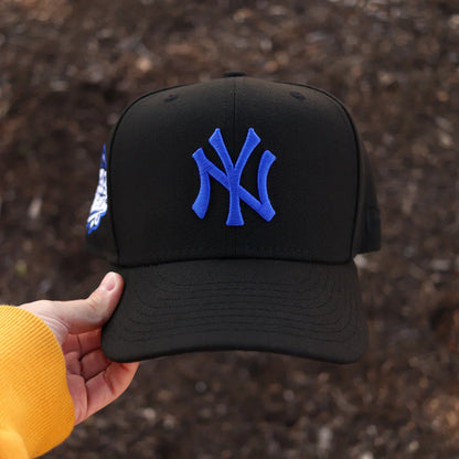 Black Dark Blue New York Yankees 1999 World Series Fitted Hat - view 2