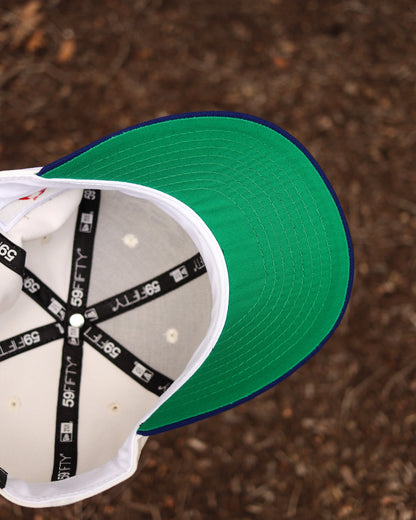 Chrome Blue Los Angeles LA Dodgers Kanji Japan New Era Fitted Hat