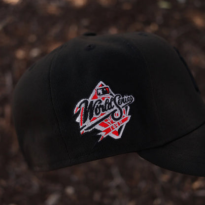 Black Red New York Yankees 1998 World Series New Era Fitted Hat