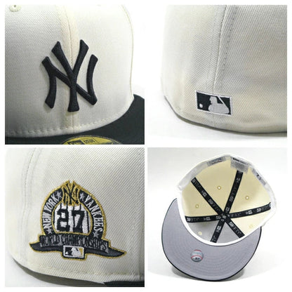 Chrome Black New York NY Yankees 27 Championships New Era Fitted Hat - view 2