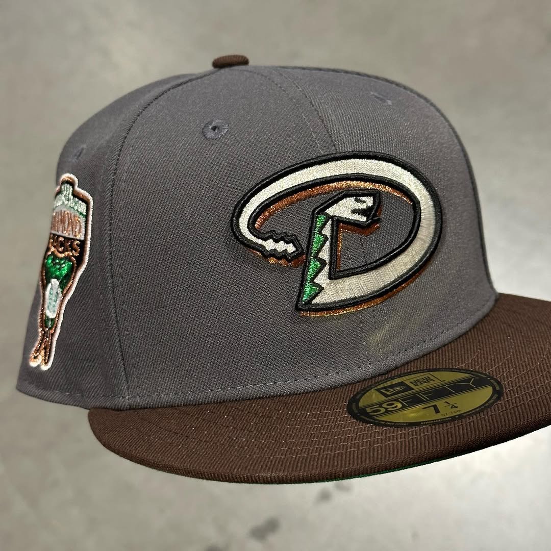 Graphite Brown Arizona Diamondbacks 1998 World Series New Era Fitted Hat