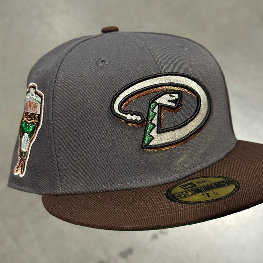 Graphite Brown Arizona Diamondbacks 1998 World Series New Era Fitted Hat