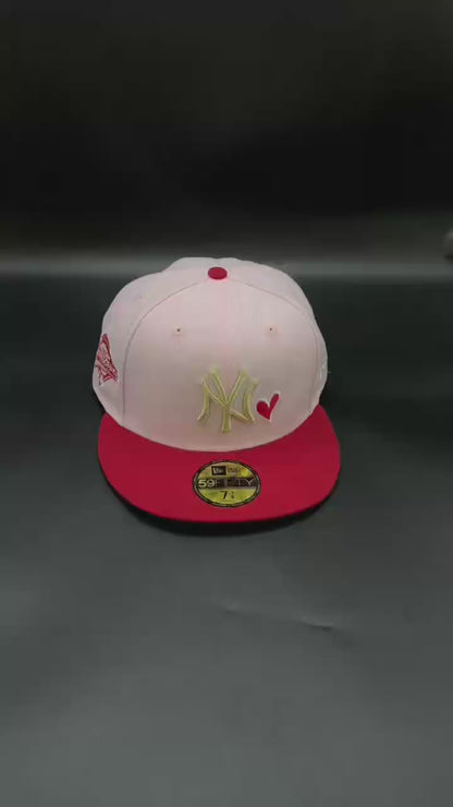 Pink Red New York Yankees  1996 World Series 59FIFTY Fitted