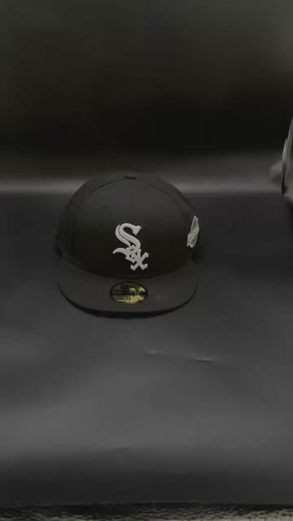 Black Chicago White Sox 2005 World Series Lefty Patch Fitted Cap