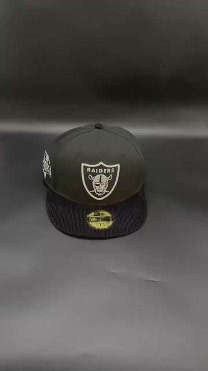Black Las Vegas Raiders Welcome to Las Vegas Fitted Cap