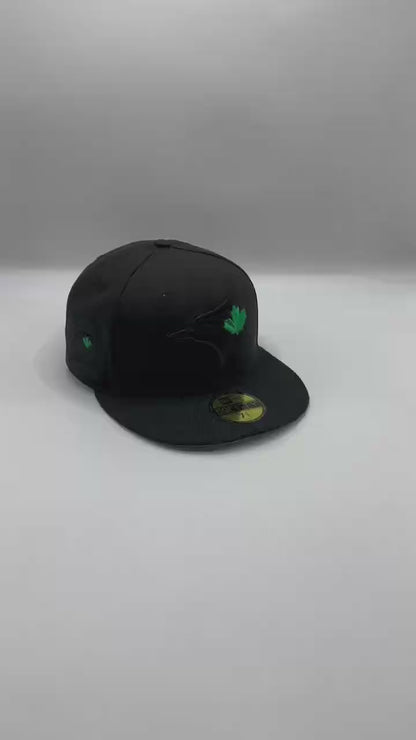 Black Green Blue Jays 40th Anniversary Fitted