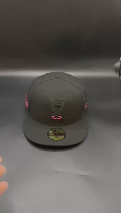 Black Red Upside Down A Los Angeles Angels 2002 All-Star Game Fitted Cap