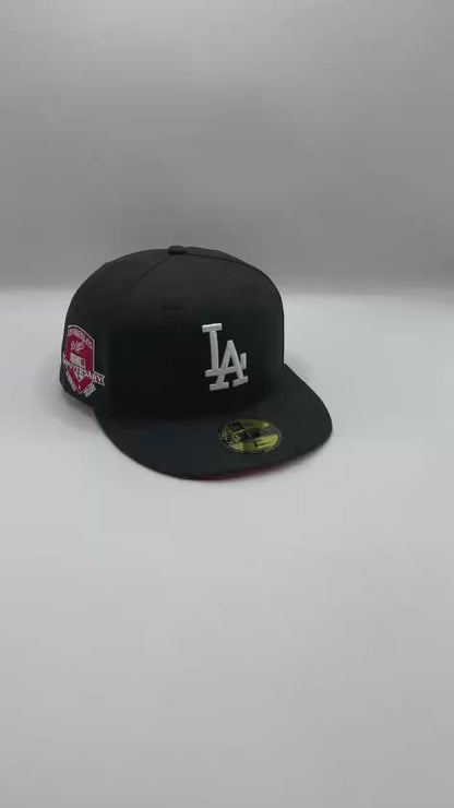 Black Red LA Dodgers 50th Anniversary 59FIFTY