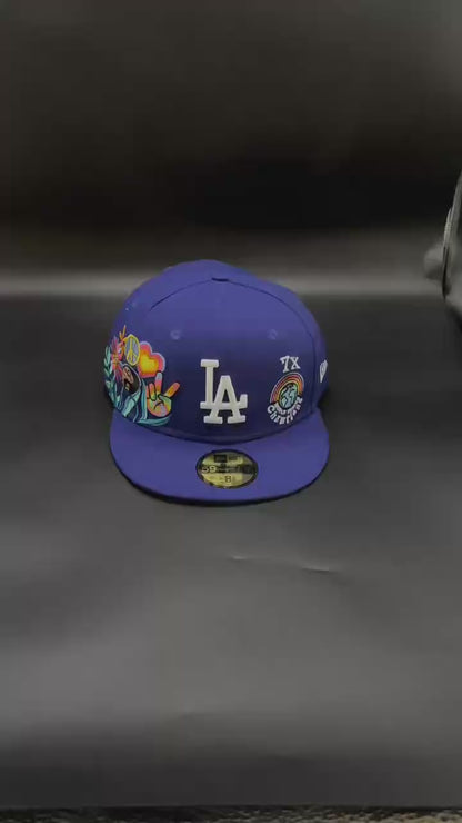 Blue Los Angeles Dodgers 7x World Series 59FIFTY Fitted Cap