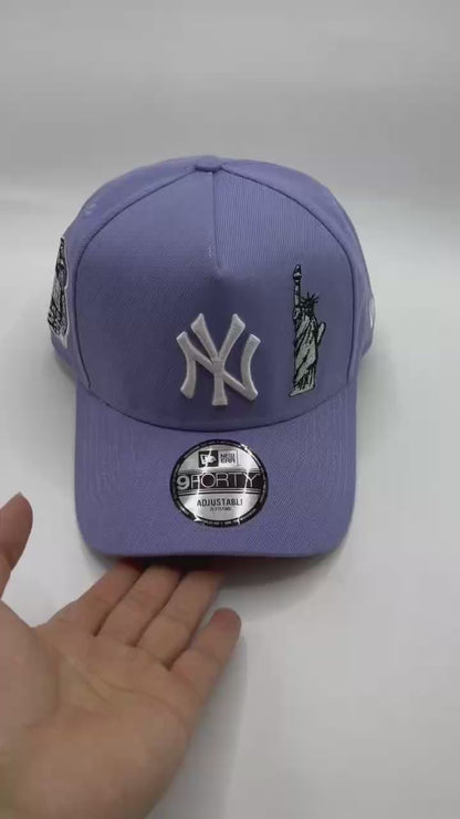 Light Purple New York NY Yankees Subway Series New Era 9Forty A Frame Snapback