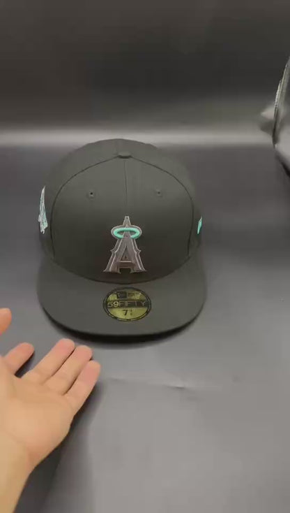 Black Tiffany Blue LA Anaheim 60th Anniversary 59FIFTY Fitted