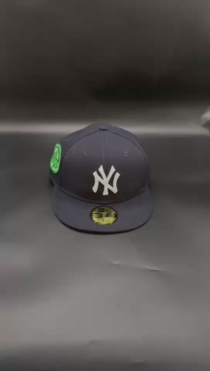 Navy New York Yankees Park Tree Patch 59FIFTY Fitted Cap