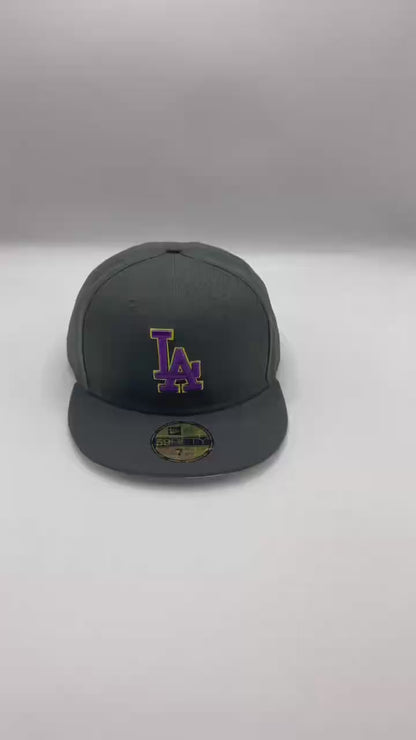 Black LA Dodgers Kobe Lakers MLB Fitted Cap