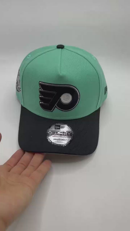 Teal Philadelphia Flyers 50th Anniversary New Era 9Forty A Frame Snapback