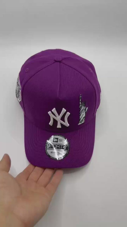 Purple New York NY Yankees Subway Series New Era 9Forty A Frame Snapback