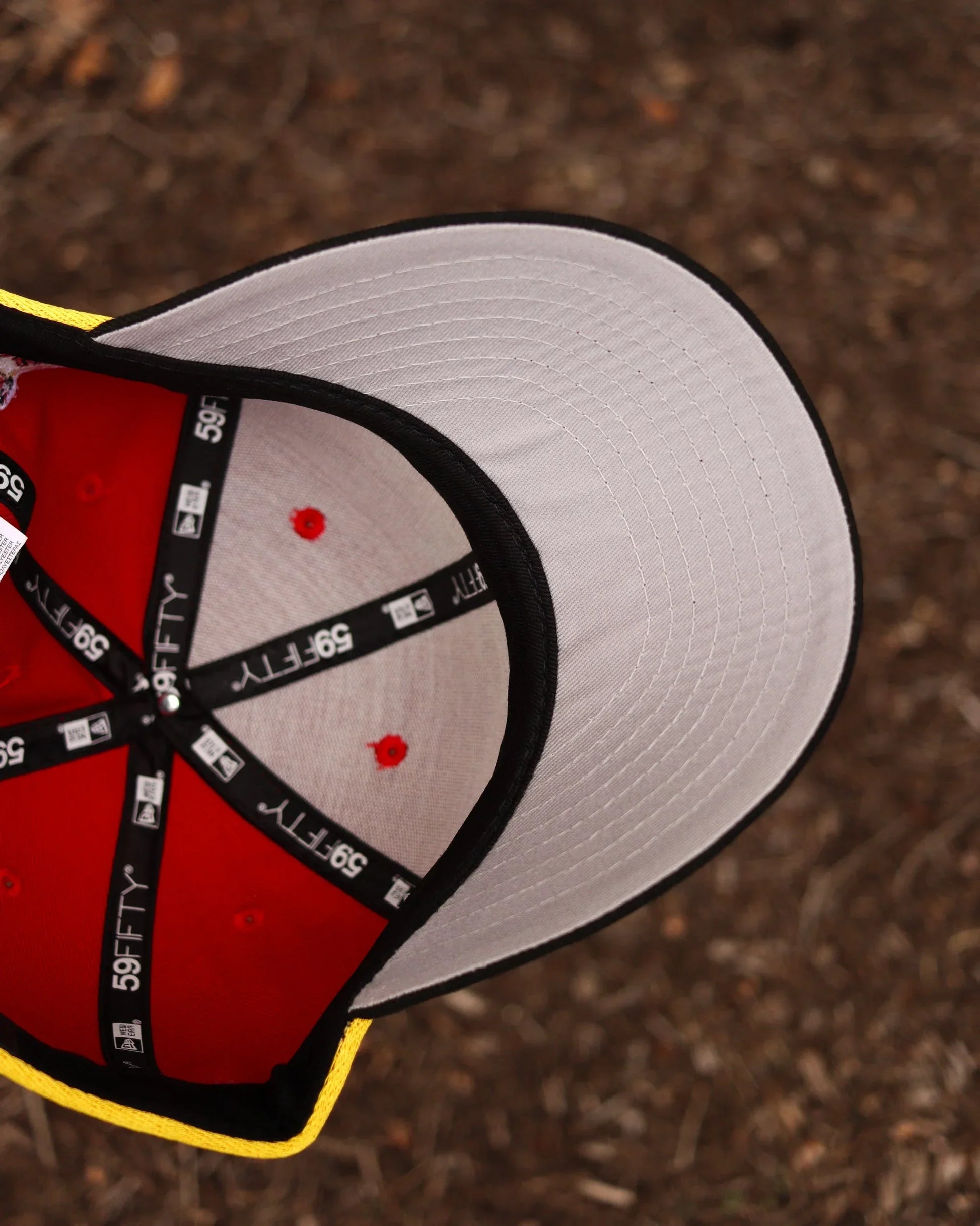 Red St Louis Cardinals Busch Stadium Flames Fitted Hat - view 5