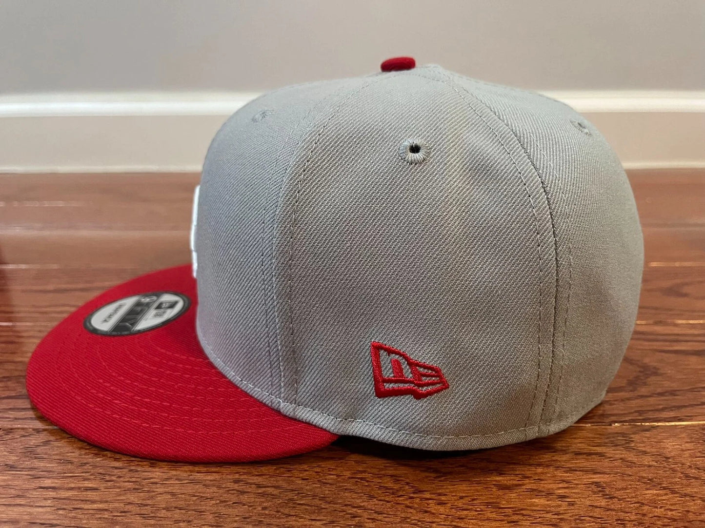 Grey Red Los Angeles LA Dodgers 60th Anniversary Snapback Hat