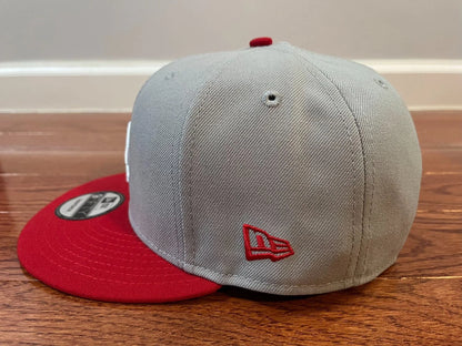 Grey Red Los Angeles LA Dodgers 60th Anniversary Snapback Hat