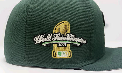 Green Arizona Diamondbacks 2001 World Series Champions Fitted Hat - view 4