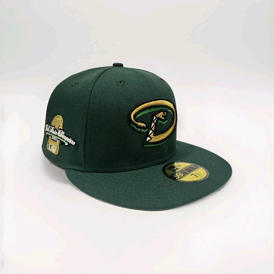 Green Arizona Diamondbacks 2001 World Series Champions Fitted Hat